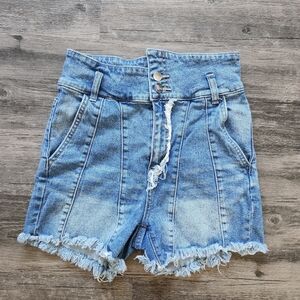 Litz By Uniq High Waisted Denim Shorts